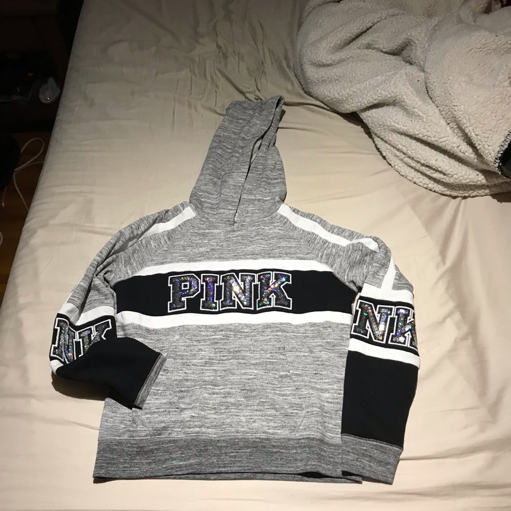 VS Pink sequin Hoodie
